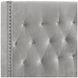 Huxley Gray California King Upholstered Panel Bed