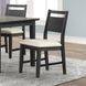 Sable Crest Black Upholstered Dining Chair Set of 2