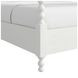 Haven Warm White King Upholstered Canopy Poster Bed
