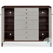 Aria Brownstone And Oxford White 5 Drawer Gentleman's Chest