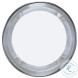 Aria Tempered Glass And Polished Aluminum Chairside Table