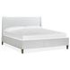 Fernholt Belgian Wheat and White Queen Upholstered Panel Bed