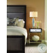 Aria Brownstone And Oxford White 1 Drawer Nightstand