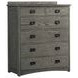 Oak Park Pewter 6 Drawer Chest