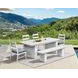 Nash Outdoor Dining Buff Outdoor Rectangular Dining Room Set