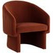 Lauryn Meg Rust Upholstered Lounge Chair