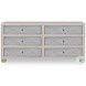 Avery Neutral 6 Drawer Dresser