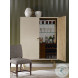 Harrison Faux Parchment And Bronze Bar Cabinet