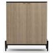 Madera Chocolate Koto Matte and Modern Walnut 2 Door Accent Chest