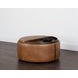 Borano Tobacco Tan and Autumn Chestnut Wheeled Storage Ottoman