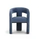 Malone Denim Blue Performance Fabric Upholstered Dining Chair