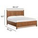 Everpine Honey Wheat California King Panel Bed