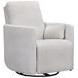 Trenton Acadia White Manual Swivel Glider Recliner with Pillows