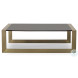 Compositions Black And Satin Brass Occasional Table Set
