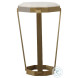 Compositions Black And Satin Brass Occasional Table Set