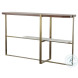 Compositions Black And Satin Brass Occasional Table Set