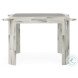 Compositions Faux Horn And Grey Leather Game Table