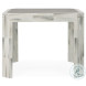 Compositions Faux Horn And Grey Leather Game Table