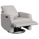 Trey Glider Stormy Gray Upholstered Rocker Power Recliner with USB Charging