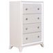 Cassie White 4 Drawer Chest