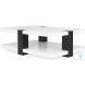 Cadence White Lacquered And Mocha Cocktail Table