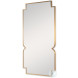 Cadence Brushed Antique Brass Mirror