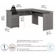 Cabot Modern Gray 60" 3 Position Sit to Stand L Shaped Desk