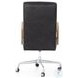 Bryson Smoke Channeled Leather Desk Chair