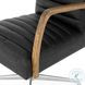 Bryson Smoke Channeled Leather Desk Chair