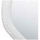 Cadence Textured Matte White Round Metal Wall Mirror