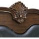 Concerto Black and Brown Queen Upholstered Panel Bed
