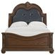 Concerto Black and Brown Queen Upholstered Panel Bed