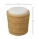 Caldera Natural Upholstered Round Stool
