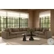 Cali Chocolate Brown Performance Velvet Modular Living Room Set