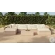 Cali Natural Modular Outdoor U Shape Sectional with Chaise