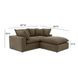 Cali Chocolate Brown Performance Velvet Modular Sectional