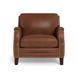 Camden Pecan Leather Living Room Set