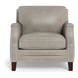 Camden Stone Leather Upholstered Accent Chair with Nailhead Trim