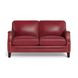 Camden Cranberry Leather Living Room Set