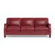 Camden Cranberry Leather Living Room Set