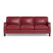 Camden Cranberry Leather Living Room Set