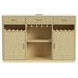 Cambria Off White and Natural 2 Door Buffet with LED