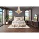 Camellia Field Pecan Upholstered Bedroom Set