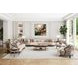 Camellia Field Warm Pecan Rectangular Console Table with Mirror