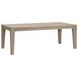 Bella Antique Smoke Gray and Brushed Gold 102" Extendable Rectangular Canal Dining Table