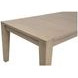 Bella Antique Smoke Gray and Brushed Gold 102" Extendable Rectangular Canal Dining Table