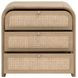 Cannes Brown 3 Drawers Nightstand