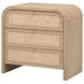 Cannes Brown 3 Drawers Nightstand