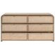 Cannes Brown 6 Drawers Double Dresser