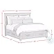 Henrik Ivory King Storage Panel Bed
